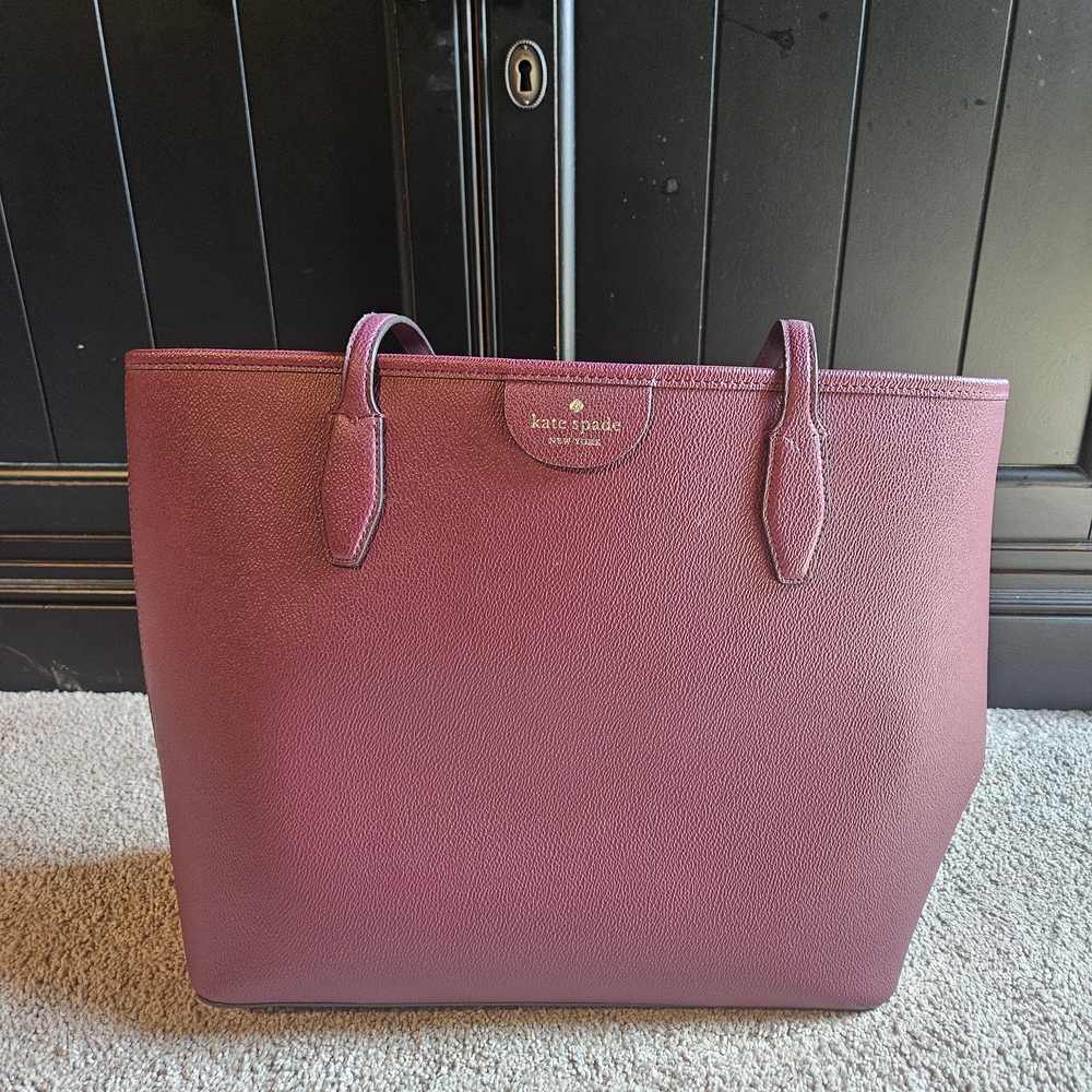 Kate Spade Burgundy Tote Bag